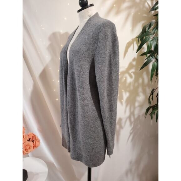 Madewell Womens Merino Wool Alpaca Blend Open Cardigan Sweater Size M Gray Cozy - Picture 2 of 13